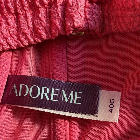 NWT Adore Me Rachelle Women's Hot Pink Bikini Top Plus  Size 40G - Picture 7 of 8